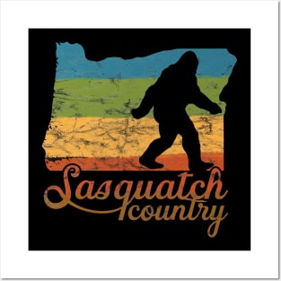 Sasquatch Country (colorful) Posters and Art